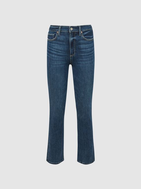 Paige High Rise Cropped Jeans in Soleil