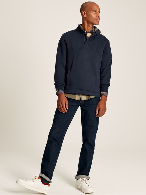 Buy Joules Darrington Quarter Zip Quilted Sweatshirt from the