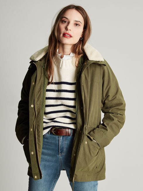 Green Tetford 3 in 1 Dry Wax Jacket Joules