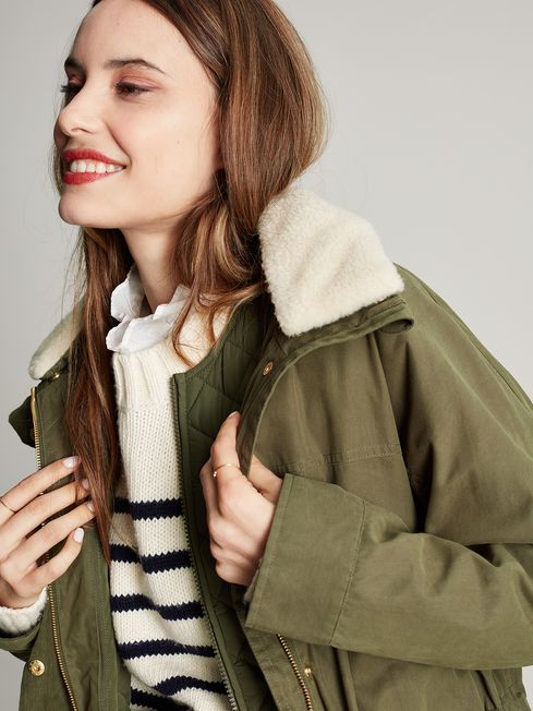 Joules wax jacket store womens