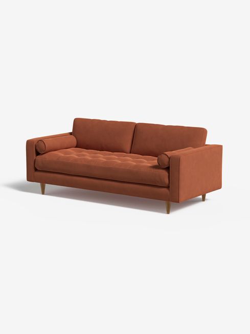Made burnt deals orange sofa