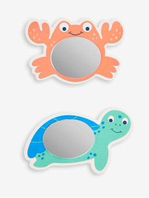 JoJo Maman Bébé 2-Pack Crab & Turtle Bath Mirrors