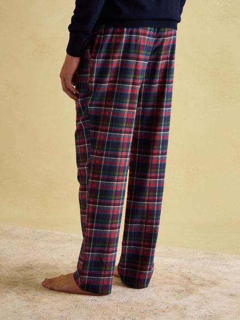 Sleeper Navy Checked Pyjama Bottoms Joules