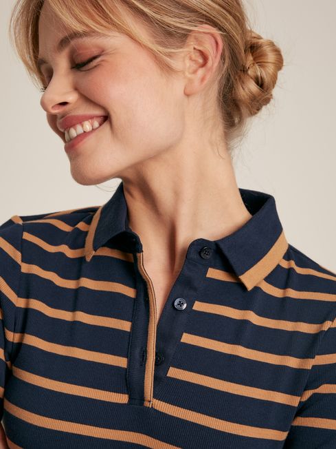 Buy Joules Fairfield Long Sleeve Ribbed Polo Shirt from the Joules