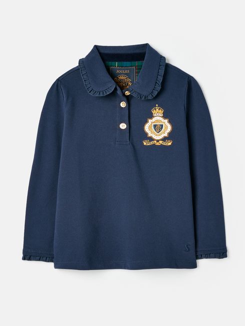 Joules navy polo shirt top