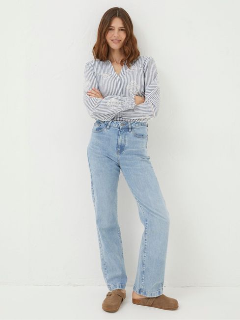 Elise Light Blue Wide Leg Jeans