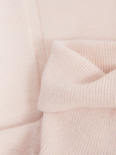 Atelier Cashmere Roll Neck Top in Pink