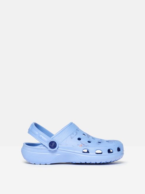 Boys Poole Blue EVA Printed Clogs Joules