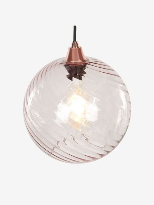 MADE.COM Blush Grey Ilaria Pendant Easy fit Shade
