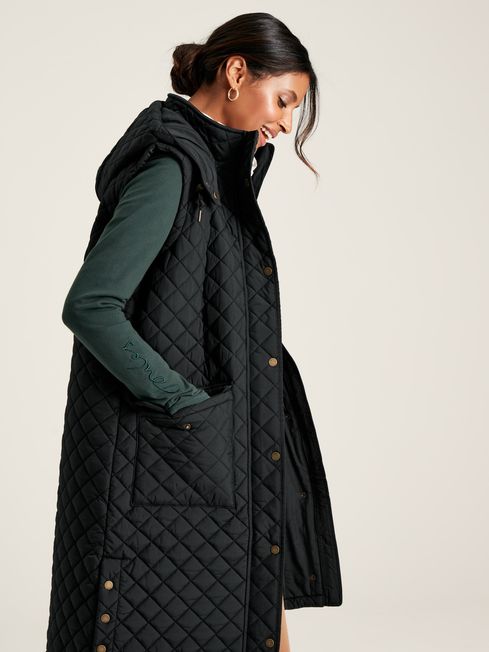 Long quilted outlet gilet womens