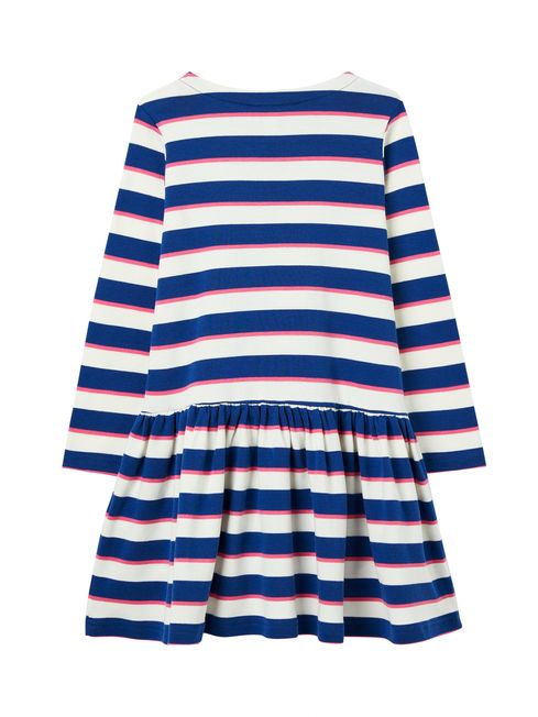 Joules blue and white striped sale dress