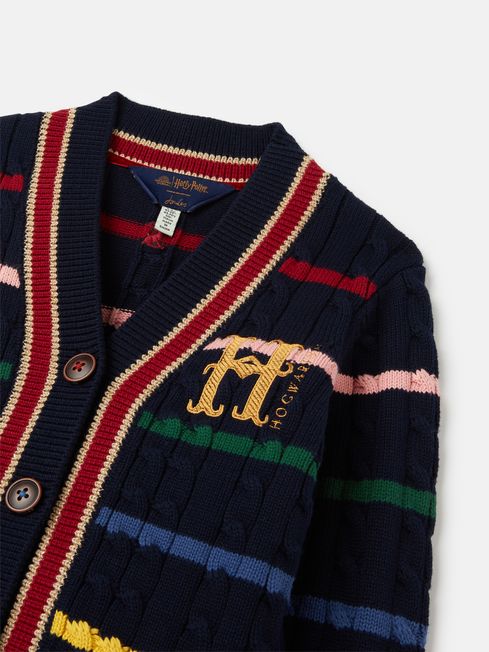 Buy Joules Hogwarts™ Crest Harry Potter™ Cable Knit Cardigan from