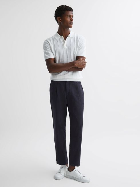 Reiss Pact Slim Fit Cotton-Linen Trousers - REISS