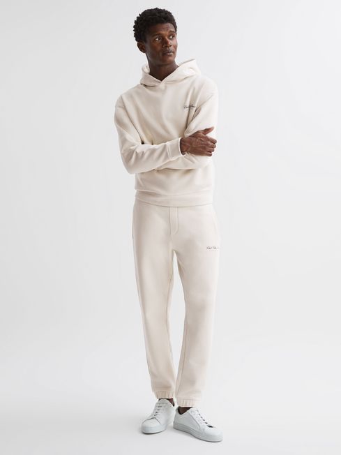Off white white motif hoodie cheap