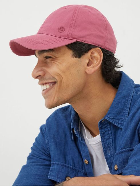 Pink Twill Baseball Cap FatFace