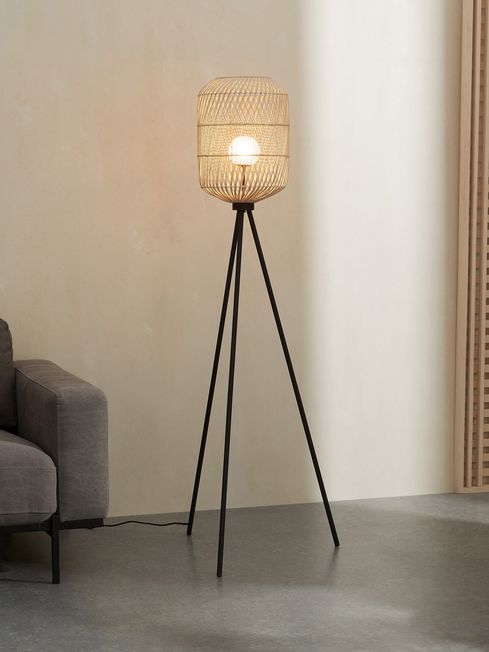 Tall store lamp tripod