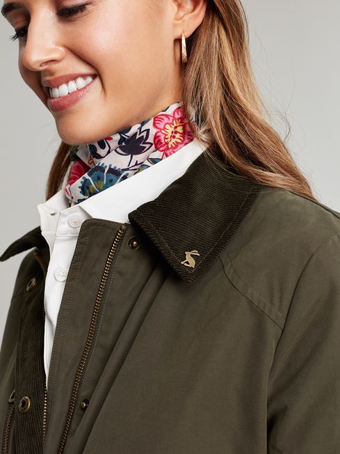 Buy Joules Green Montford Waxed Coast Jacket from the Joules
