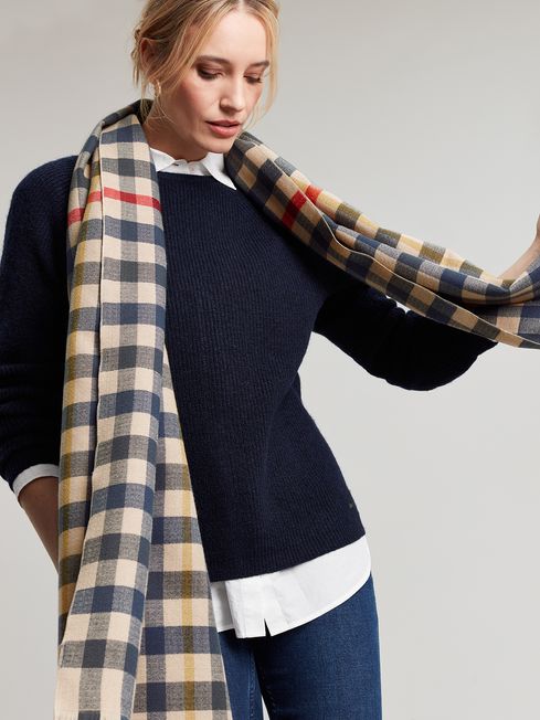 Joules discount check scarf