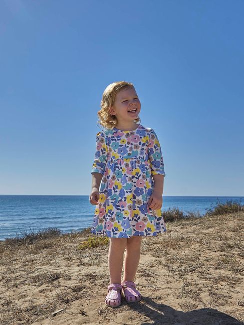 Buy JoJo Maman B b Floral Print Button Front Dress from the JoJo