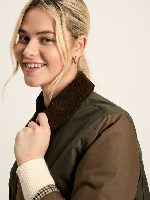 Joules wax hot sale trench coat