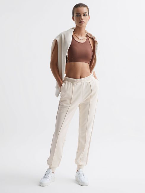The Upside Side Stripe Joggers in Natural