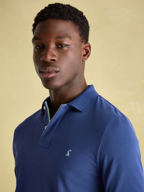 Khaki pants blue polo store