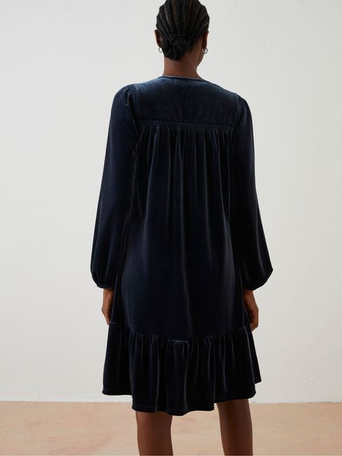 Gap velvet swing dress best sale