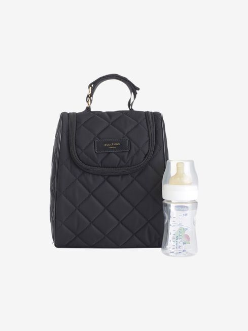 StorkSak Poppy Luxe Convertible Backpack And Bottle Bag