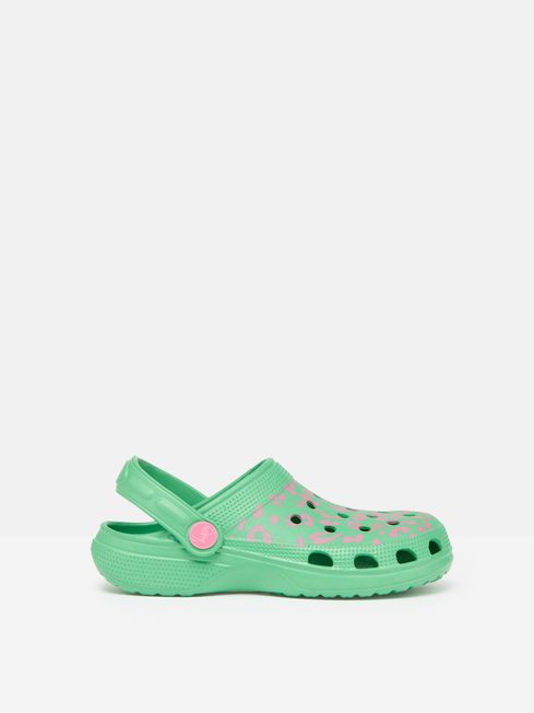 Joules Jnr Poole Green Easy Slip On Clogs