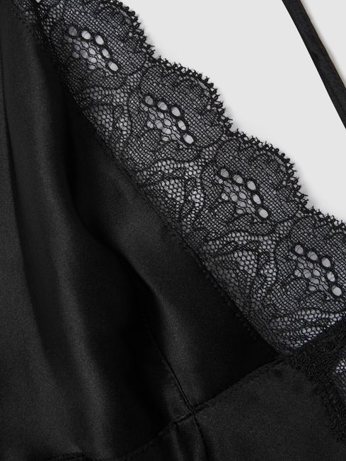 Silk Nightdress in Black