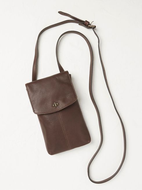 Bronte Brown Bee Phone Bag FatFace