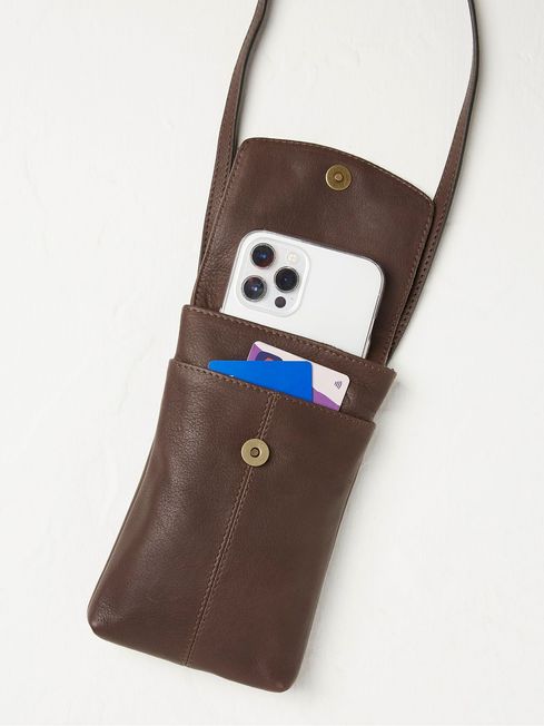 Bronte Brown Bee Phone Bag FatFace
