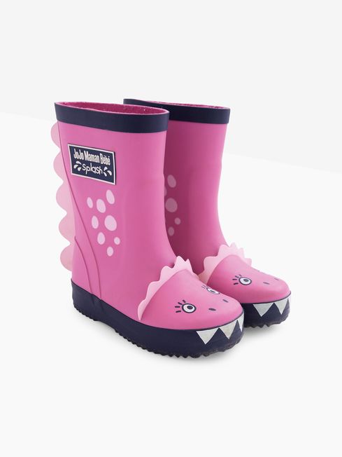 Fuchsia Dino Dino Wellies