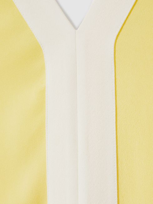 Colourblock Maxi Dress in Yellow/Cream