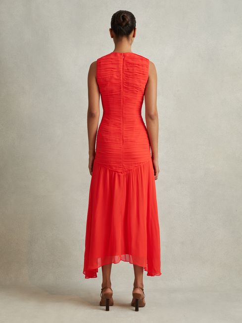 Reiss coral dress top