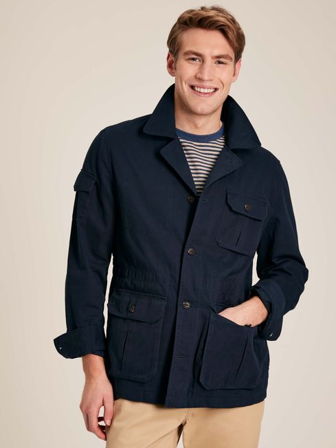 Navy utility jacket mens sales