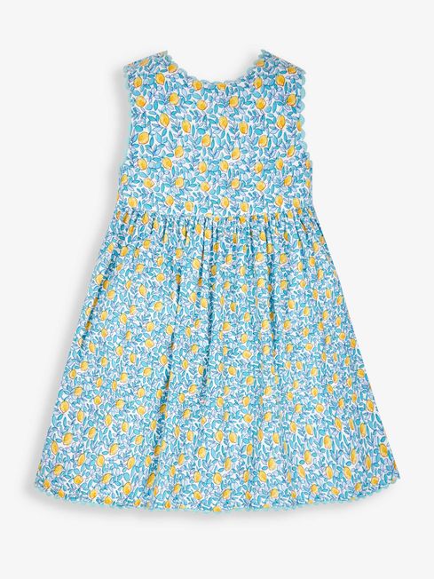 Buy JoJo Maman Bébé Lemon Bloom Print Summer Dress from the JoJo Maman ...