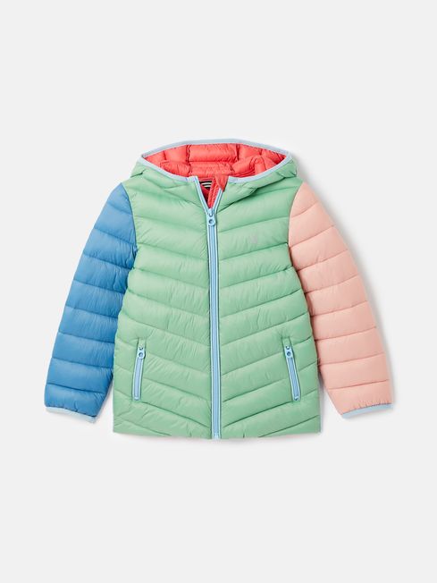 Girls Kinnaird Pink Showerproof Padded Coat Joules