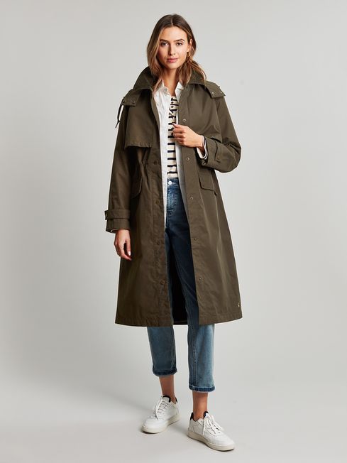 Buy Joules Green Brampton Hybrid Trench Coat from the Joules online shop