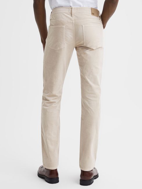 Paige Corduroy Jeans in Ivory Cream