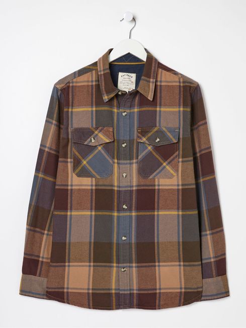Purple Poole Check Shirt FatFace
