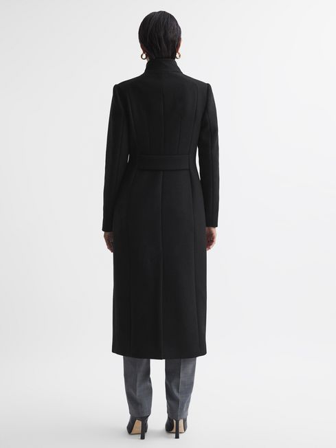 Reiss Mischa Tailored Wool Blend Longline Coat REISS