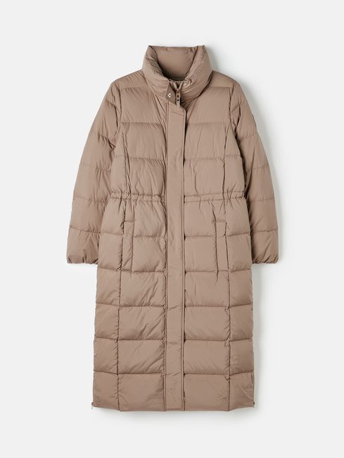 Buy Joules Somerton Showerproof Down Feather Long Puffer Coat from