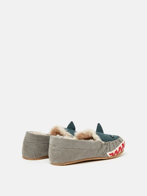 Buy Joules Quinn Shark Moccasin Slippers from the Joules online shop