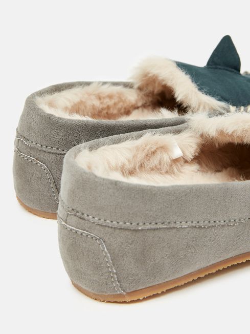 Buy Joules Quinn Shark Moccasin Slippers from the Joules online shop