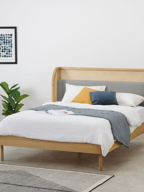 Made rattan store bed