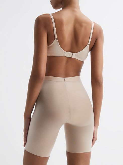 Spanx Shapewear Firming Mid-Thigh Shorts in Champagne