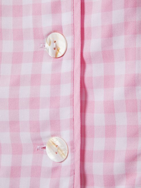 Sleeper Detachable Feather Pyjama Set in Pink/White