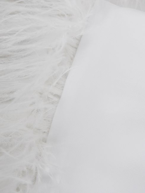 Sleeper Detachable Feather Pyjama Set in White