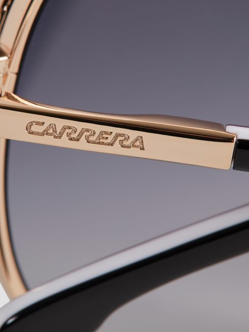 Carrera Eyewear Aviator Sunglasses in Black/Gold